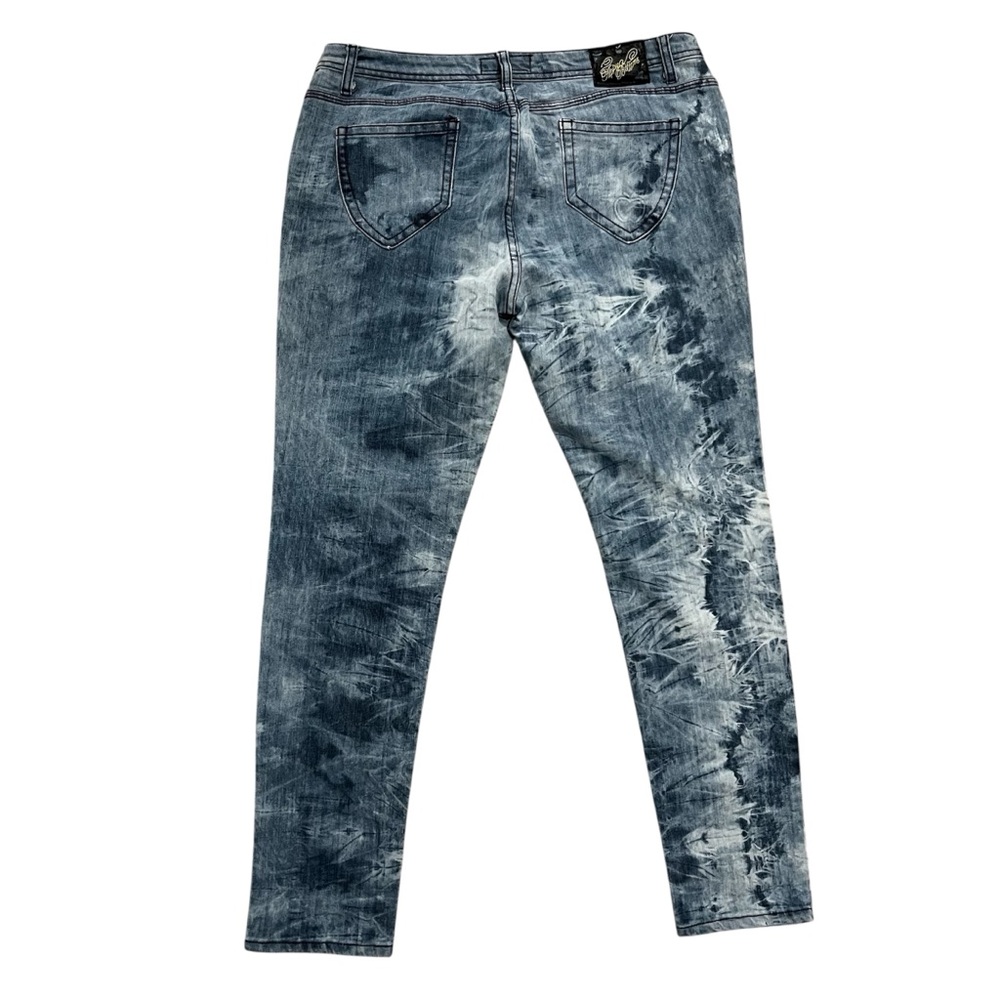 APPLE BOTTOMS Jeans Women’s 15/16 Blue and White Vintage Y2K - Picture 4 of 7